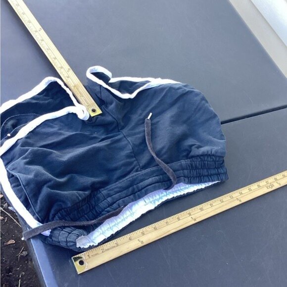 Whimsigoth heritage old money Women’s black and white shorts Sz medium puma - Picture 3 of 4